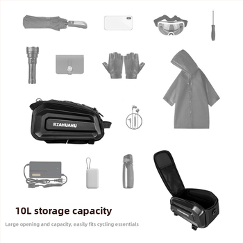 Dviračio galinė krepšys, PU oda, model Ya693, talpa 9–10 L, prekės ženklas Rzahuahu