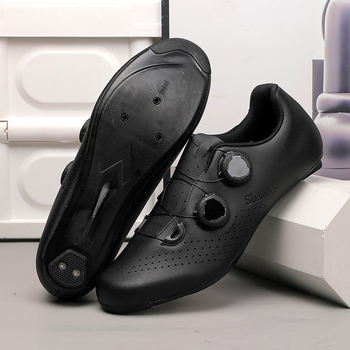 Шосейни обувки за колоездене с карбонова композитна подметка, жесткост 10, леки и дишащи, унисекс