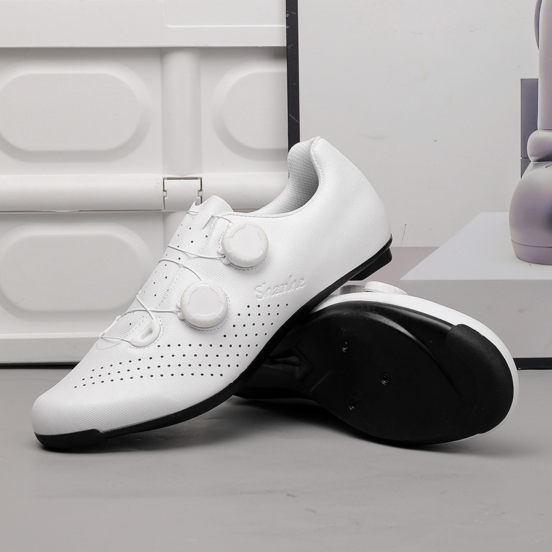 Шосейни обувки за колоездене с карбонова композитна подметка, жесткост 10, леки и дишащи, унисекс