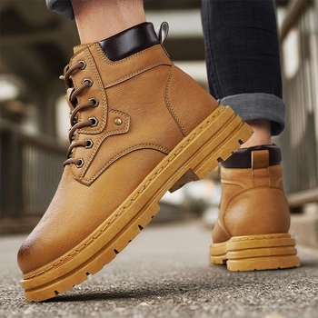 Vyrų aukštų Martinsų batų, PU viršus, apvali nosis, guma putų padas, vidinė medžiaga audinys