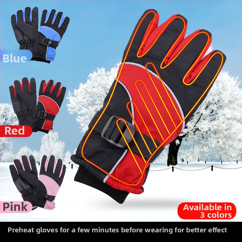 Ādas USB apkures cimdi motobraukšanai – universāli, izšūšana, krāsu saskaņošana, Xin Gudda