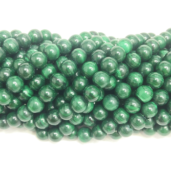 Prirodne malahitne okrugle perle, labave perle, poluproizvod za DIY narukvicu i ogrlicu, s agatnim perlama, promjer 6 mm