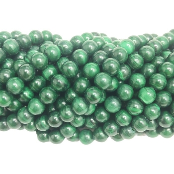 Prirodne malahitne okrugle perle, labave perle, poluproizvod za DIY narukvicu i ogrlicu, s agatnim perlama, promjer 6 mm
