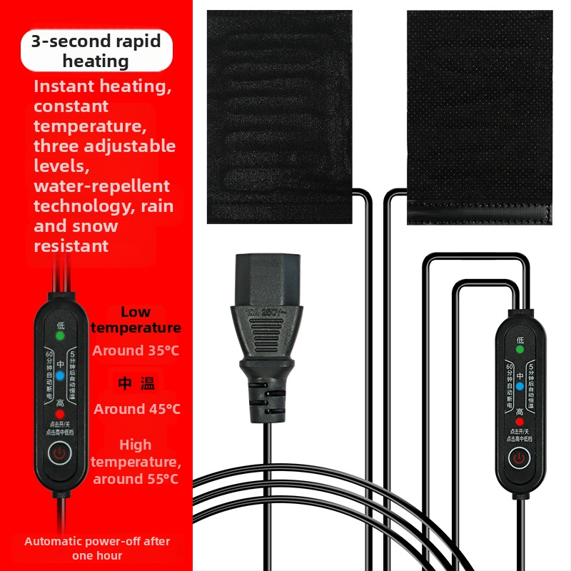 Xinpuda Apkures rokturu cimdi elektrisko transportlīdzekļu vajadzībām, USB barošana, neilons, Unisex, Pieaugušie