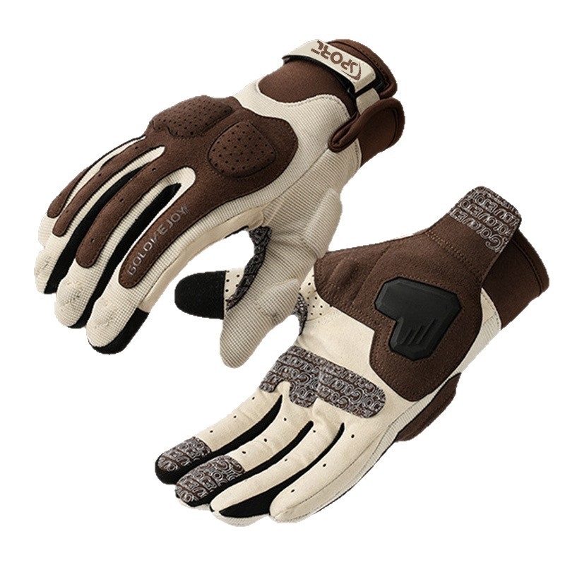 Odinės motociklo pirštinės, unisex, vasaros stilius, retro makaron stilius, vairavimui