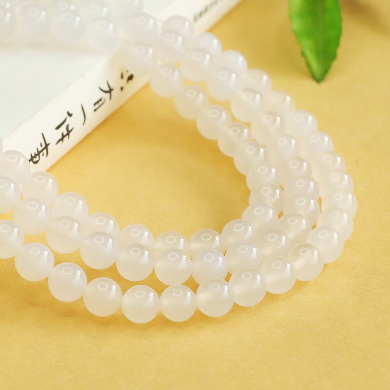 Aiyu Szabad gyöngyök – chalcedon-ágat kerek gyöngyök, divat stílus, márka Aiyu