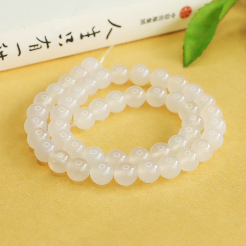 Aiyu Szabad gyöngyök – chalcedon-ágat kerek gyöngyök, divat stílus, márka Aiyu