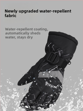 Aixhw slidinėjimo pirštinės – vėju atsparios ir šiltos, suaugusiems, neutralaus lyties