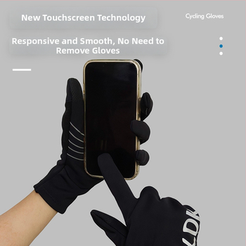 Nailoninės dviračių pirštinės, SKDK, universalios suaugusiems, su atskirtais pirštais, vidutinio storio