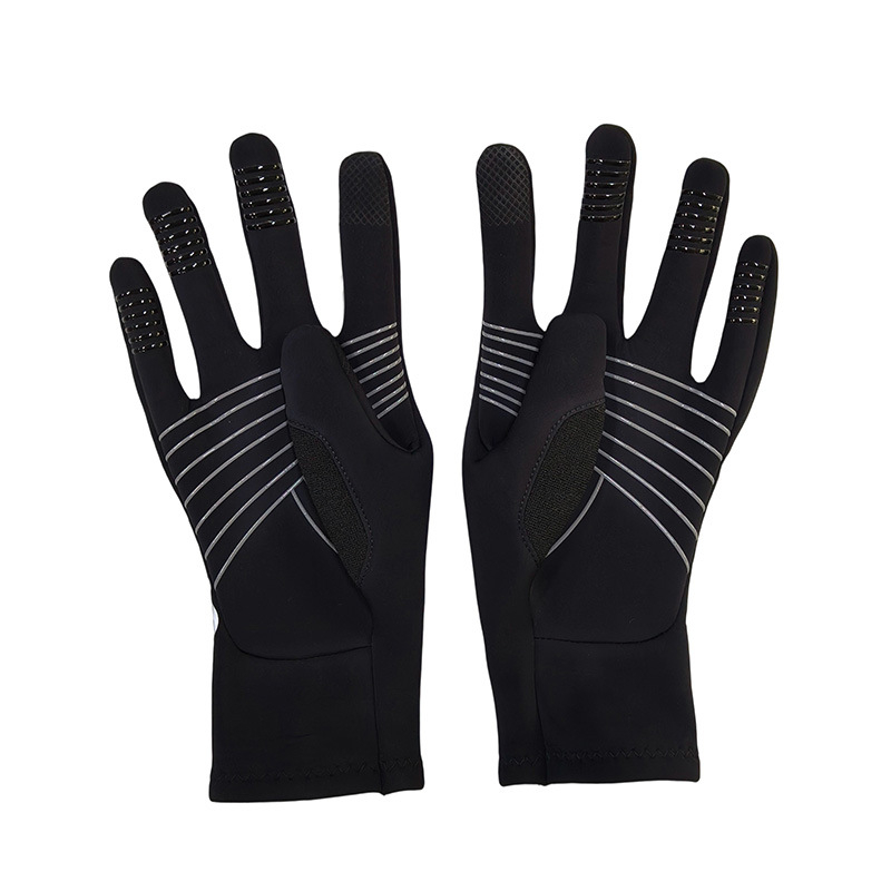 Nailoninės dviračių pirštinės, SKDK, universalios suaugusiems, su atskirtais pirštais, vidutinio storio