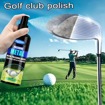 Golfo klubo valymo purškiklis geležinių ir puterio rankenoms paviršiams, nešvarumų šalinimas, poliravimas (50ml/100ml, 60g/120g, Importas, Prekės ženklas kineshinex)
