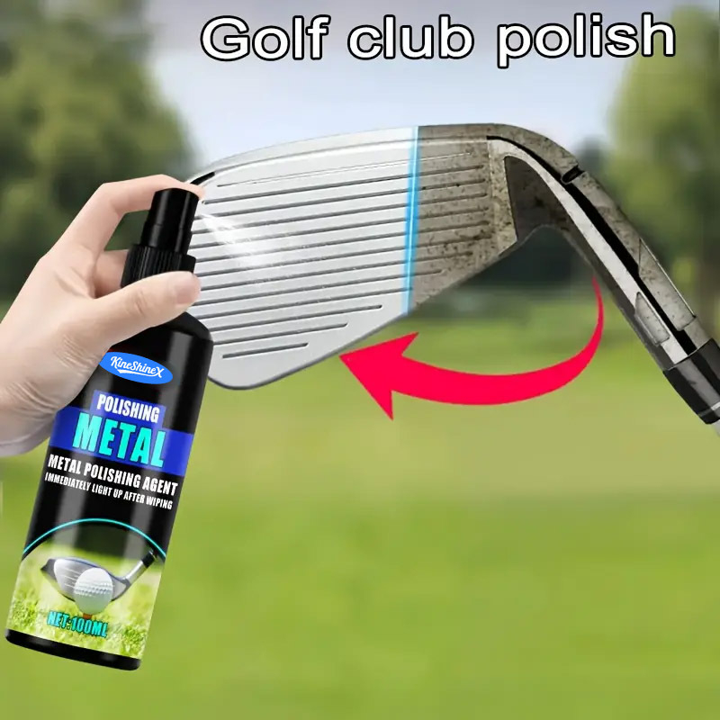 Golfo klubo valymo purškiklis geležinių ir puterio rankenoms paviršiams, nešvarumų šalinimas, poliravimas (50ml/100ml, 60g/120g, Importas, Prekės ženklas kineshinex)