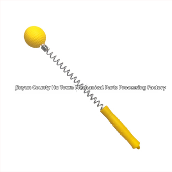 Nešiojamas plastikinis masažo kaltelis su silikono spyruoklės galvute, skirtas nugaros bakstelėjimui ir meridianų masažui (87 g)