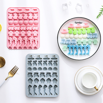 Golflabda témájú szilikon sütőforma, 32 rekesz, torták és édességek készítéséhez