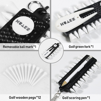Stalak za golf tee i alat za označavanje lopti, drveno-plastična konstrukcija, brend JH, golf dodaci