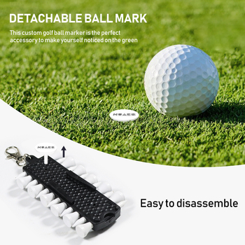 Stalak za golf tee i alat za označavanje lopti, drveno-plastična konstrukcija, brend JH, golf dodaci
