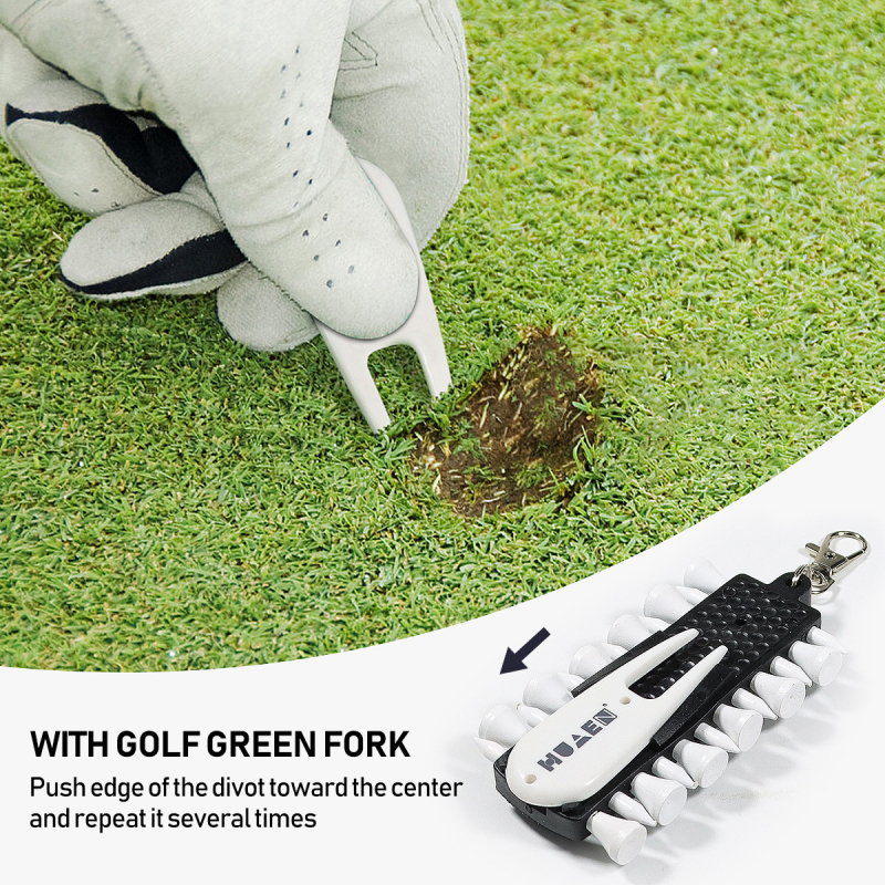 Stalak za golf tee i alat za označavanje lopti, drveno-plastična konstrukcija, brend JH, golf dodaci