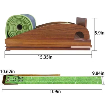 Putter exerciser Morning scenery – poliester, otisak loga, mogućnost prilagođavanja (Poliester; Otisak loga; Mogućnost prilagođavanja)