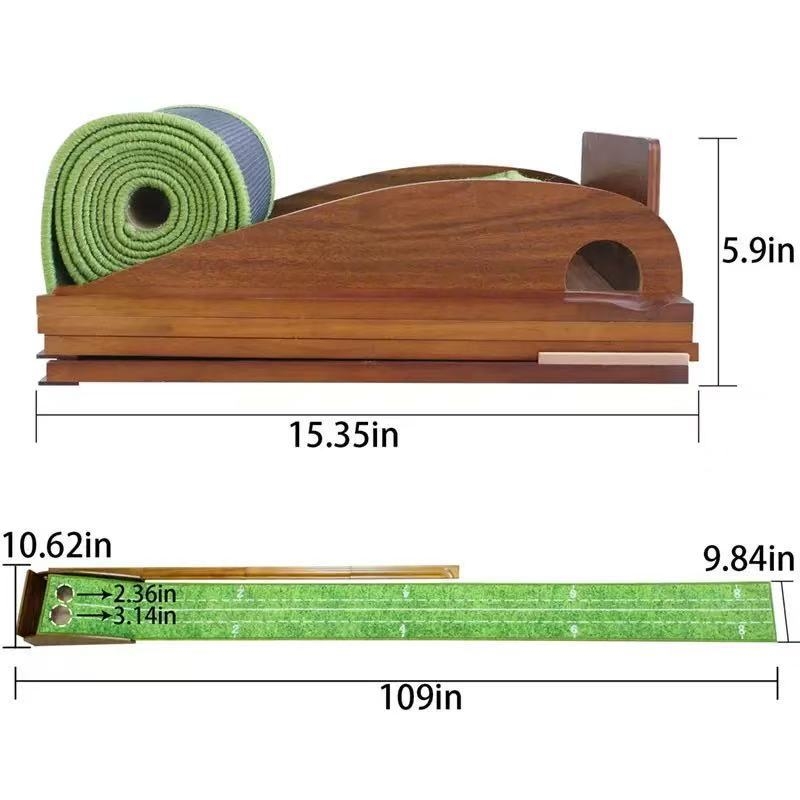Putter exerciser Morning scenery – poliester, otisak loga, mogućnost prilagođavanja (Poliester; Otisak loga; Mogućnost prilagođavanja)
