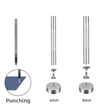 Σετ διπλής όψης ριβέτ με εργαλεία, 400 σετ, κατάλληλο για ρούχα και δερμάτινα είδη — Flaming Fire