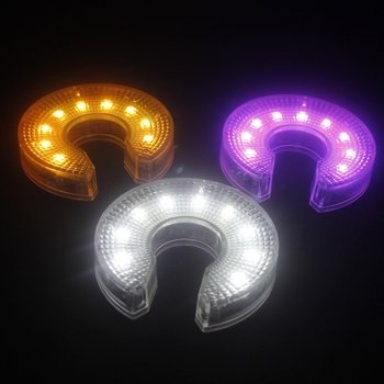 LED svjetlo za golfsku rupu – komplet lampi: lampica za jamu, svjetlo za zastavu i svjetlo podsjetnik na cilj; ABS, ispis logotipa, prilagodljivost