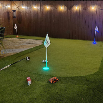 LED svjetlo za golfsku rupu – komplet lampi: lampica za jamu, svjetlo za zastavu i svjetlo podsjetnik na cilj; ABS, ispis logotipa, prilagodljivost