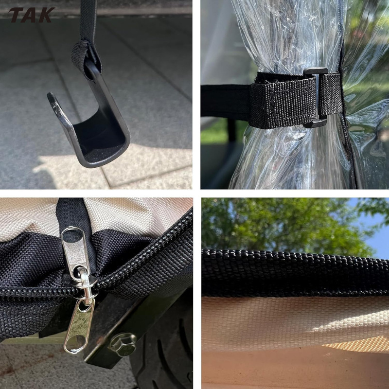 Navlaka za golf kolu od PVC-a i Oxford tkanine, prozirni kišni pokrov