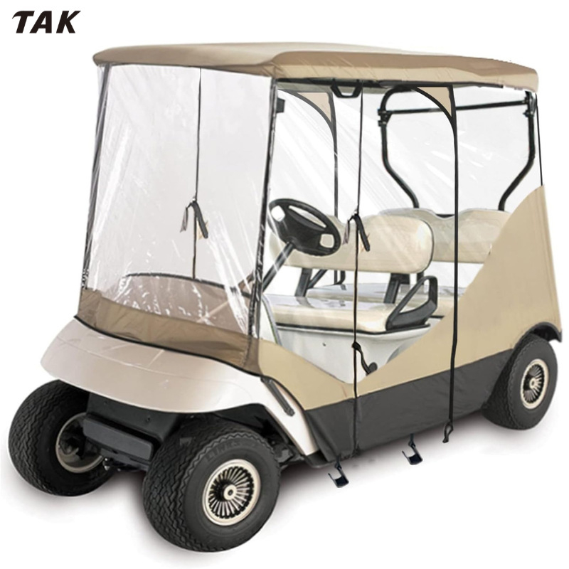 Navlaka za golf kolu od PVC-a i Oxford tkanine, prozirni kišni pokrov