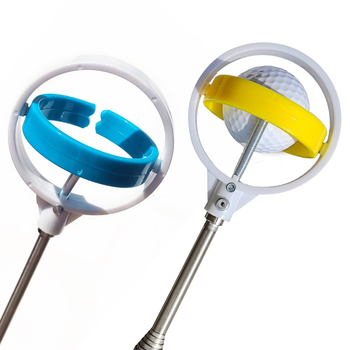 Bayshow Golflabda-gyűjtő - Teleszkópos, 8-részes rúd, rozsdamentes acél és műanyag felépítés, Automatikus labdagyűjtés