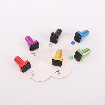 Ștampilă de golf, carcasă metalică pătrată, uscare rapidă, suprafață de imprimare 14×20