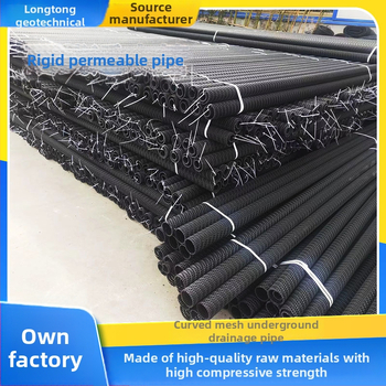 PE cieta caurlaidīgā caurule zemes drenāžai – augsta izturība, izliektā režģa konstrukcija, daļēji caurspīdīga