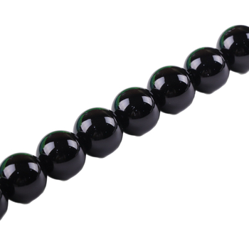 7A prirodni crni ahat — slobodne perle, polu završene navoje za DIY narukvice, okrugle perle 4–14 mm