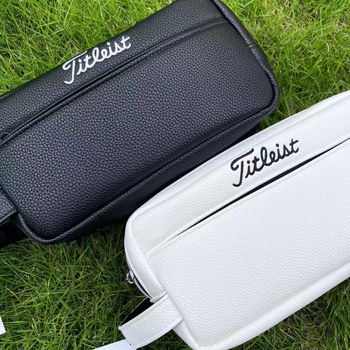 Titleist bőr golf clutch táska, kettős rétegű kialakítás, vízálló, logó nyomtatás, testreszabás elérhető