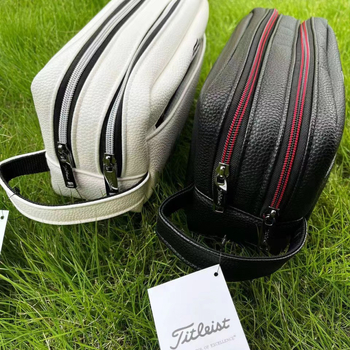 Titleist bőr golf clutch táska, kettős rétegű kialakítás, vízálló, logó nyomtatás, testreszabás elérhető