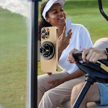 Magnetski držač za telefon za golf kart – dvostrani magnetski dizajn, ABS materijal, mogućnost prilagodbe, opća namjena
