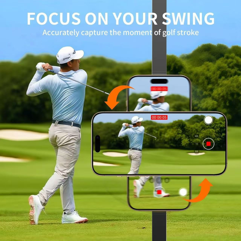 Magnetski držač za telefon za golf kart – dvostrani magnetski dizajn, ABS materijal, mogućnost prilagodbe, opća namjena