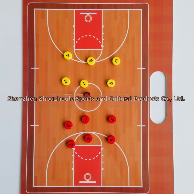 Magnētiskā taktiskā tāfele ar apakšplāksni basketbolam un futbolam (PVC materiāls; logotipa drukāšana; iepakojums 20)