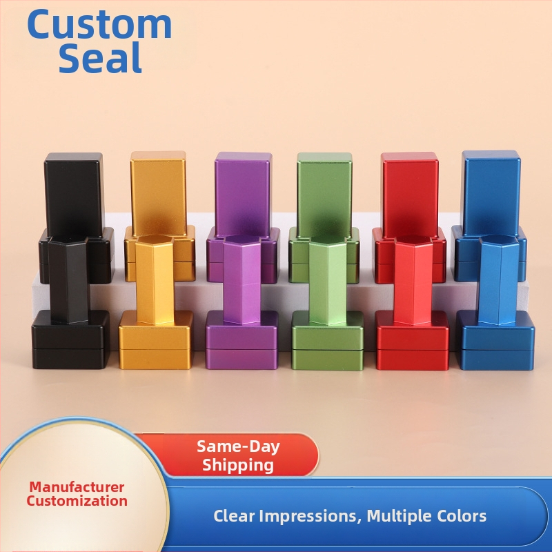 Ștampilă pătrată pentru mingi de golf, carcasă metalică, sensibil la lumină, dimensiuni 31×24×54 mm, model 114856