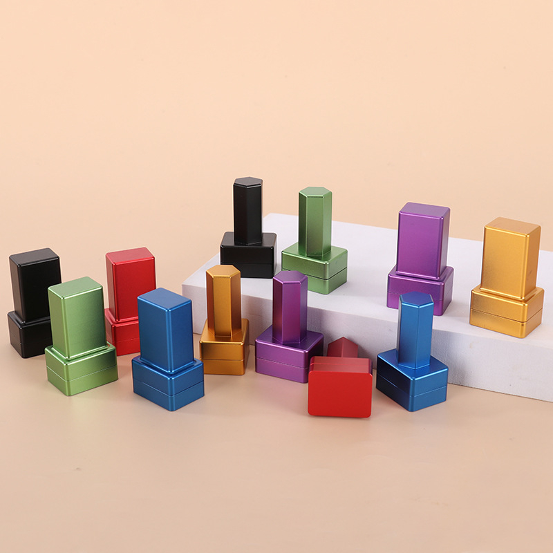 Négyszögletes golflabda pecsét, fém tokkal, fényérzékeny, méretek 31×24×54 mm, modell 114856