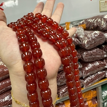 Prirodne crvene ahat perle, starinskog stila, 9 mm, ravna rupa, polugotove slobodne perle za DIY nakit – narukvica i ogrlica