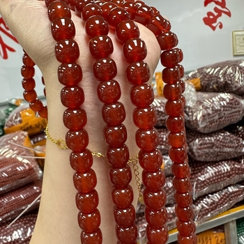 Prirodne crvene ahat perle, starinskog stila, 9 mm, ravna rupa, polugotove slobodne perle za DIY nakit – narukvica i ogrlica