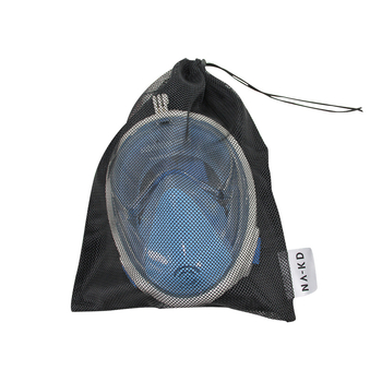 Poliesterinis tinklinis sportinių kamuoliukų laikymo maišelis – surišama virvele, Bundle Pocket stilius, silk screen spausdinimas