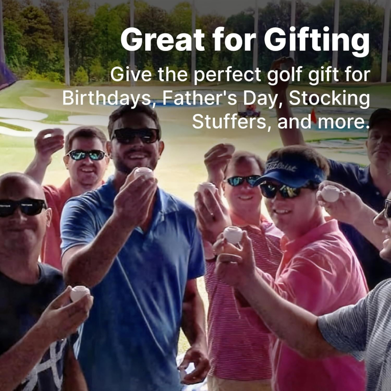 Pahar shot în formă de minge de golf, din plastic, capacitate 1–100 ml, set cu ambalaj color, posibilitate imprimare logo, stil modern golf