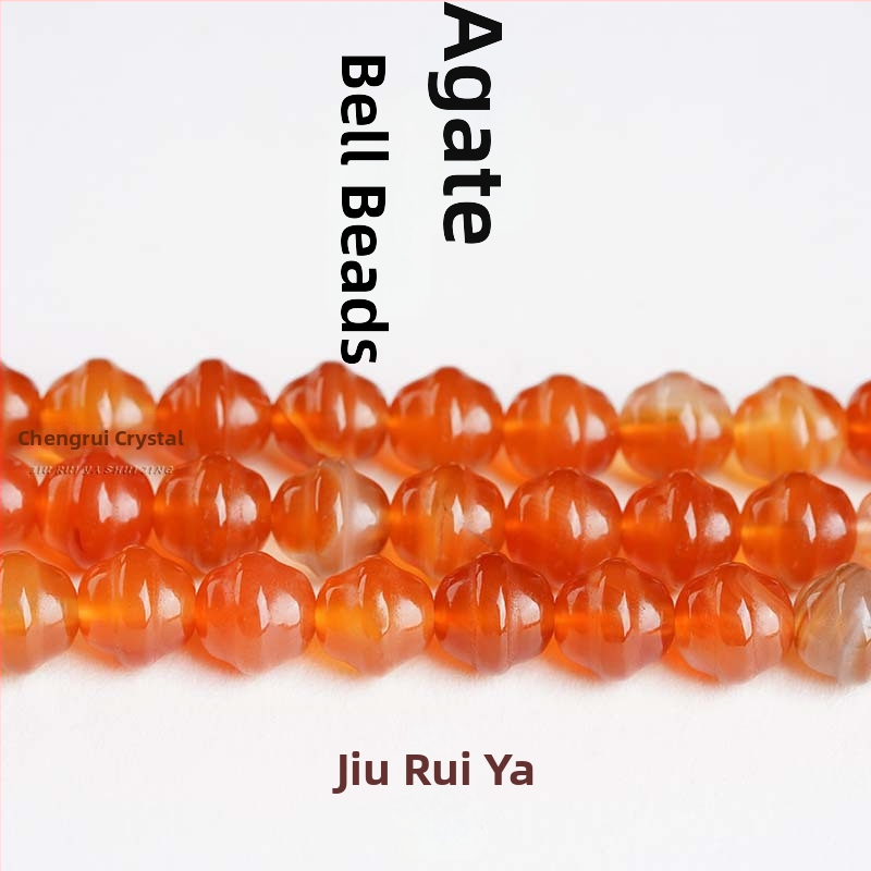 Dodaci - Agat zvonaste perle, rasute perle, okrugli modni stil, brušenje i poliranje