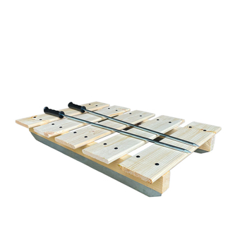 Bufan masīvkoka ledus slidošanas rotaļlieta, modelis Solid Wood, materiāls: priedes koks