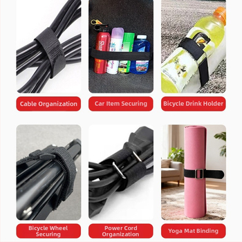 Velcro kábelkötő s obráteným zámkom, materiál 50% nylon + 50% polyester, zmes: nylon + polyester, vhodné pre káble, elektroniku, domáce použitie, auto