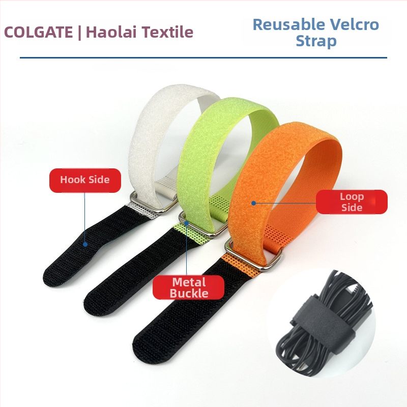 Velcro kábelkötő s obráteným zámkom, materiál 50% nylon + 50% polyester, zmes: nylon + polyester, vhodné pre káble, elektroniku, domáce použitie, auto