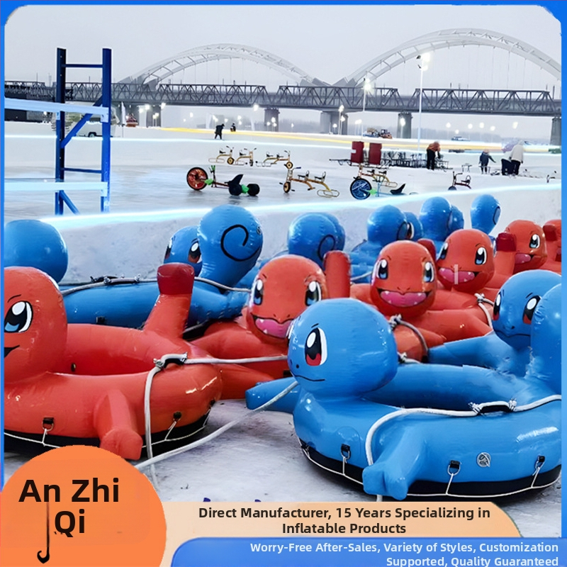 Sniego rato vilkimo žaislas - PVC medžiaga, stori konstrukcija, modelis An zhiqi-snow, pritaikymas galima, tinkamas kitiems sniego scenarijams