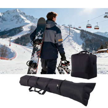 Organizator de depozitare pentru echipament de schi — pentru schi, snowboard și ghete de zăpadă, Oxford, stil modern minimalist, set combinat personalizabil
