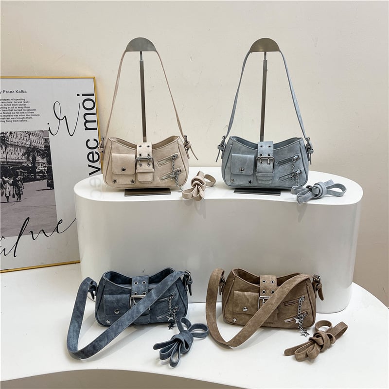 Crossbody baguette torba u gradskom stilu, PU materijal, poliester podstava, vodoravni četvrtasti oblik, zatvarač